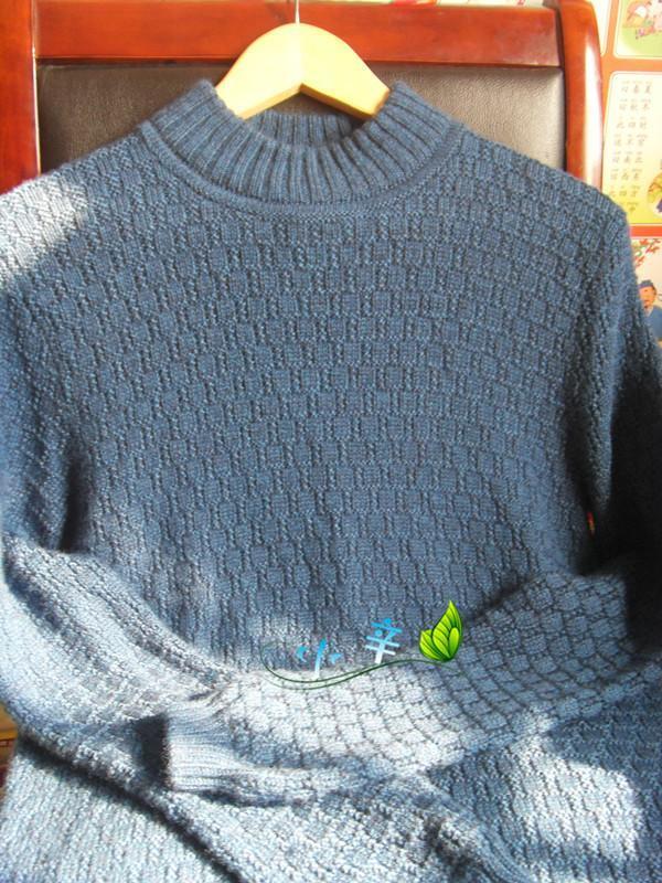 简单大方经典的棒针男士套头毛衣编织笔记