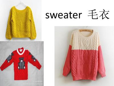 冀教版四年级英语上Lesson1《Sweater》课件PPT设计